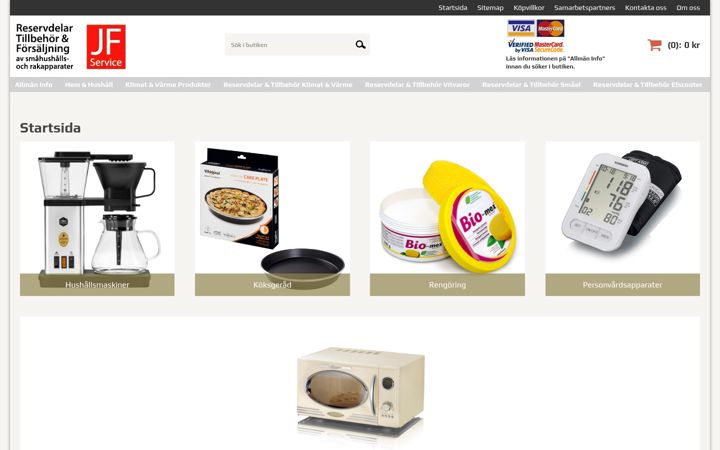 Screenshot of jfservice.se