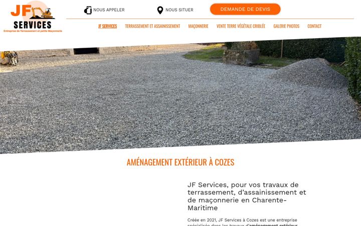 Screenshot of jfservicesterrassement.fr