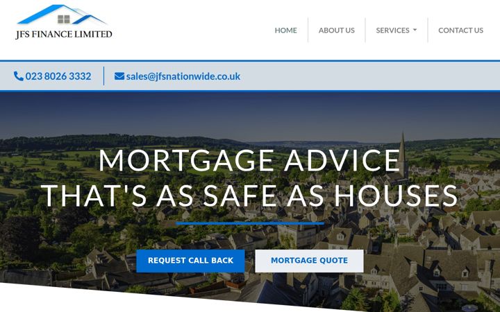 Screenshot of jfsfinance.co.uk