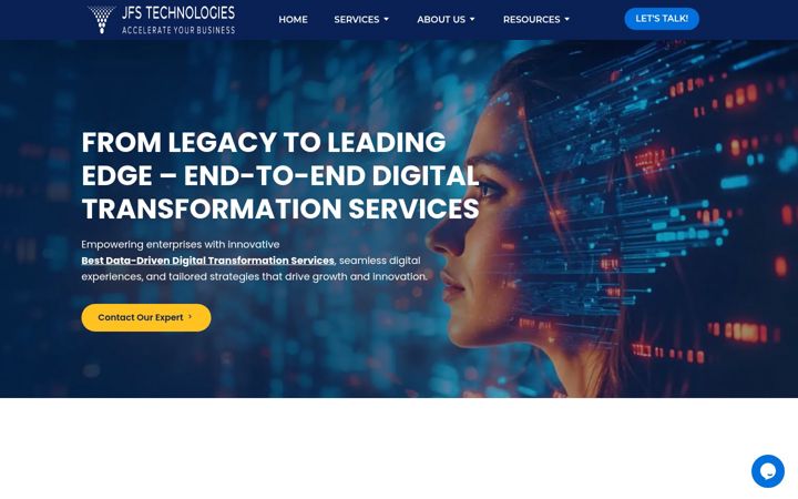 Screenshot of jfstechnologies.com