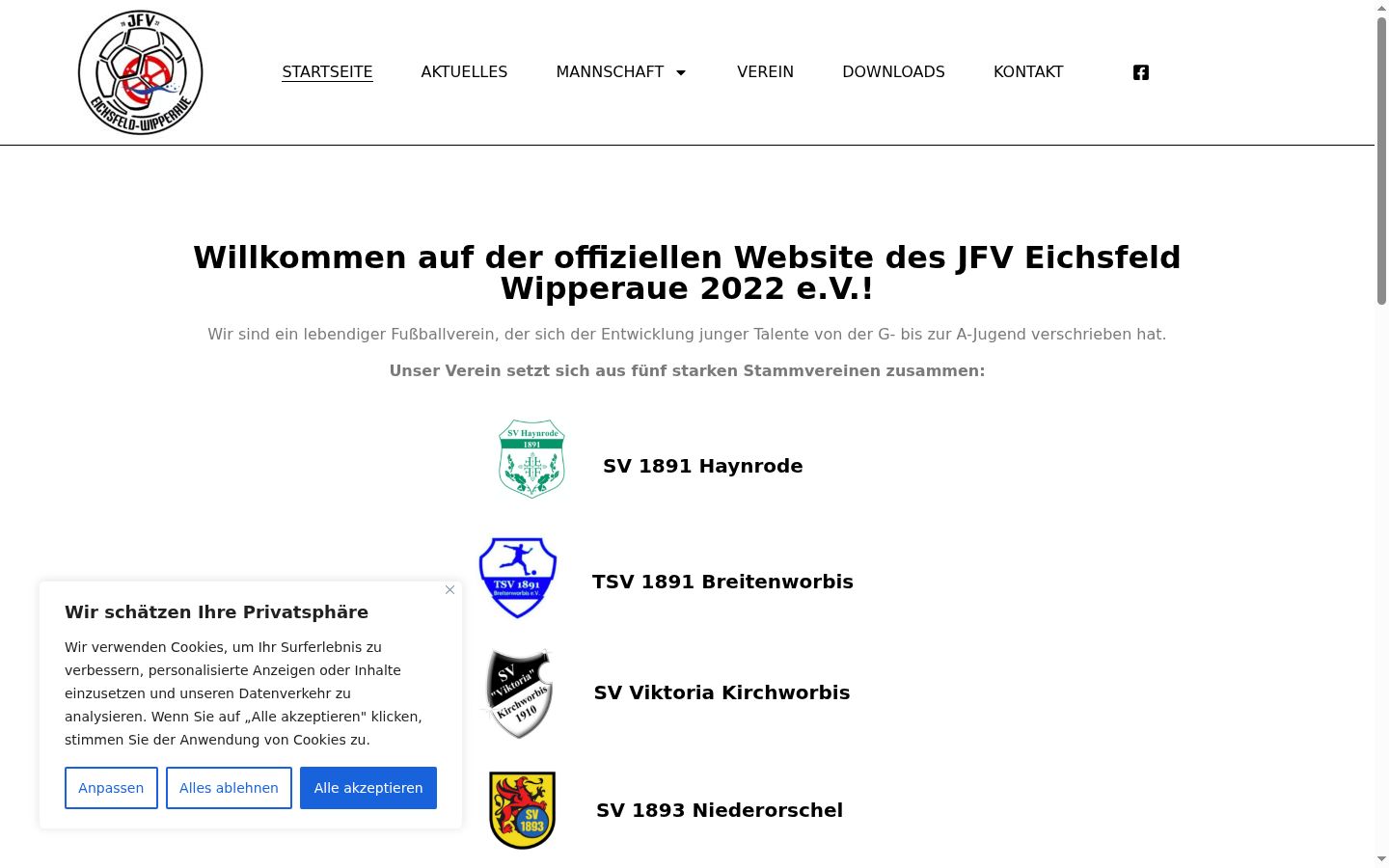 Zrzut ekranu banera zgody wyświetlanego przed jakąkolwiek interakcją