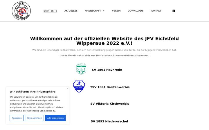 Screenshot of jfv-eichsfeld-wipperaue-2022.de