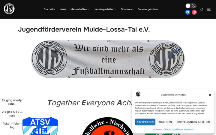 Screenshot of jfv-muldelossatal.de