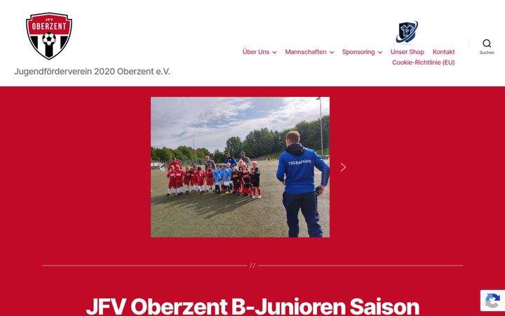 Screenshot of jfv-oberzent.de