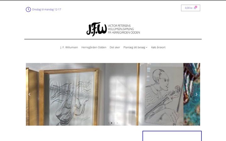 Ekraanipilt saidist jfwillumsenodden.dk