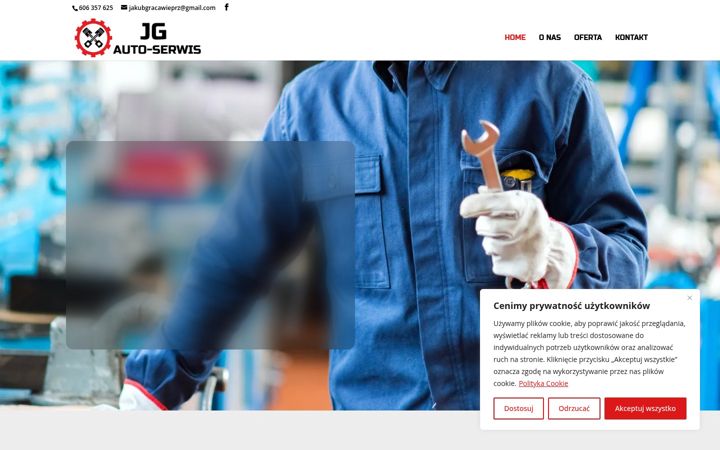 Screenshot of jg-autoserwis.pl