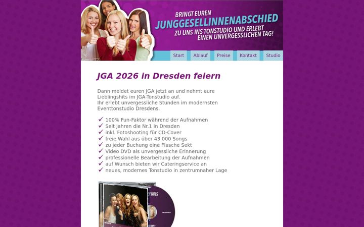 Screenshot of jga-dresden.de