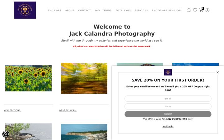 Screenshot of jgcphotos.com