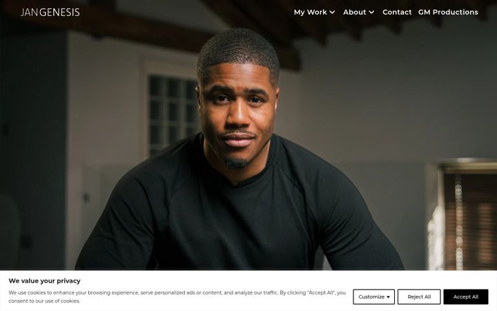 Screenshot of jgenesismedia.com