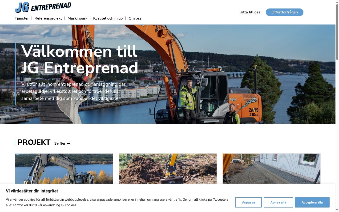 Screenshot van de toestemmingsbanner zoals getoond vóór enige interactie