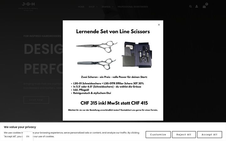 Screenshot of jghprofessional.ch