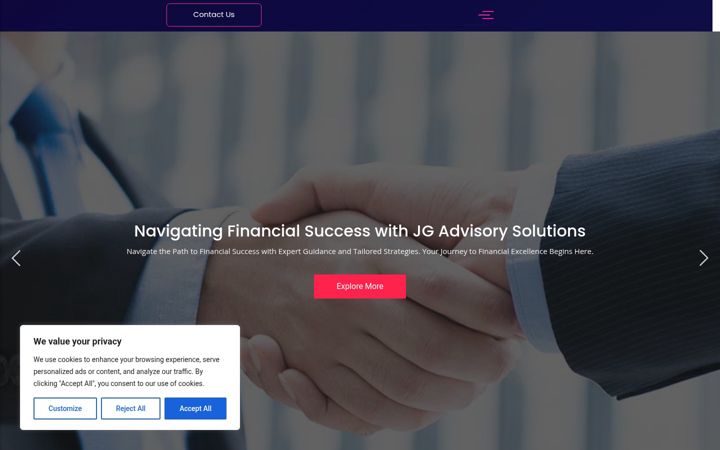 Screenshot of jglfadvisory.com