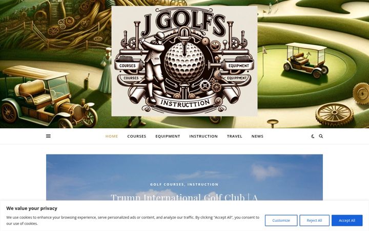 Screenshot of jgolfs.com