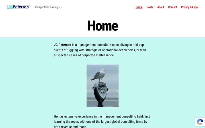 Screenshot of jgpeterson.com