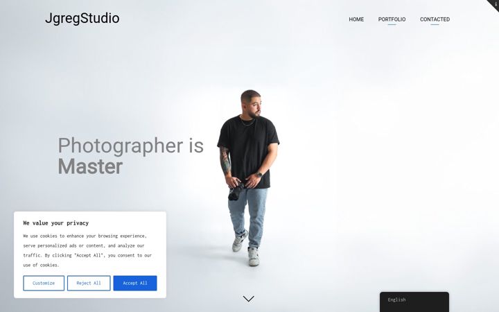Screenshot of jgregstudio.com