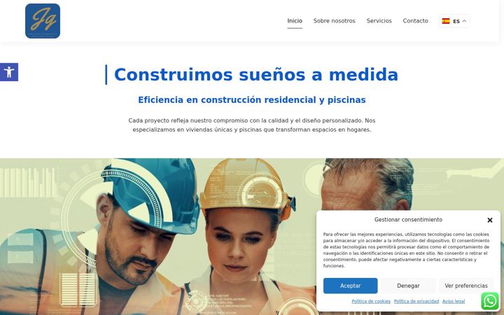 Screenshot of jgrehabilitacion.com