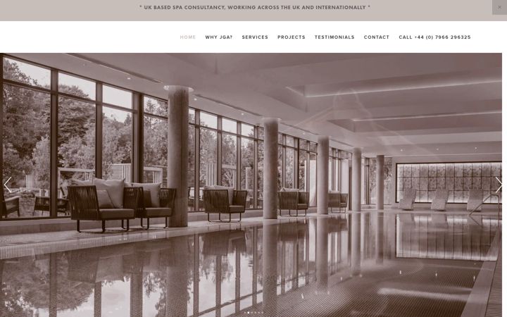 Screenshot of jgspadevelopment.com