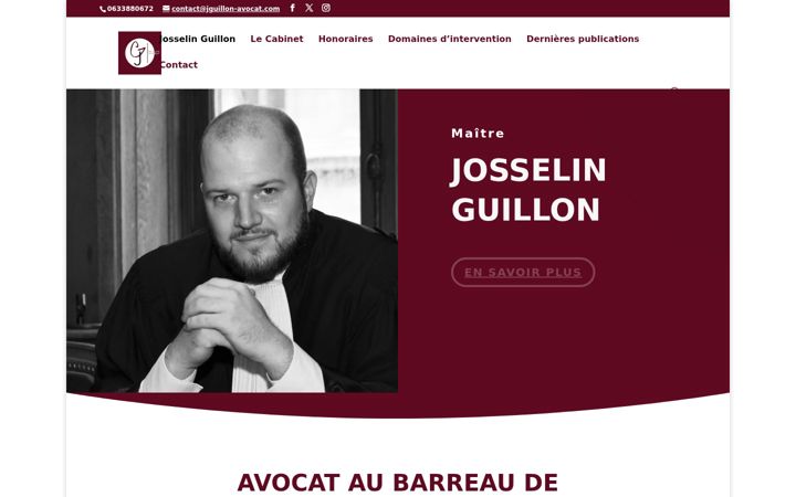 Screenshot of jguillon-avocat.com