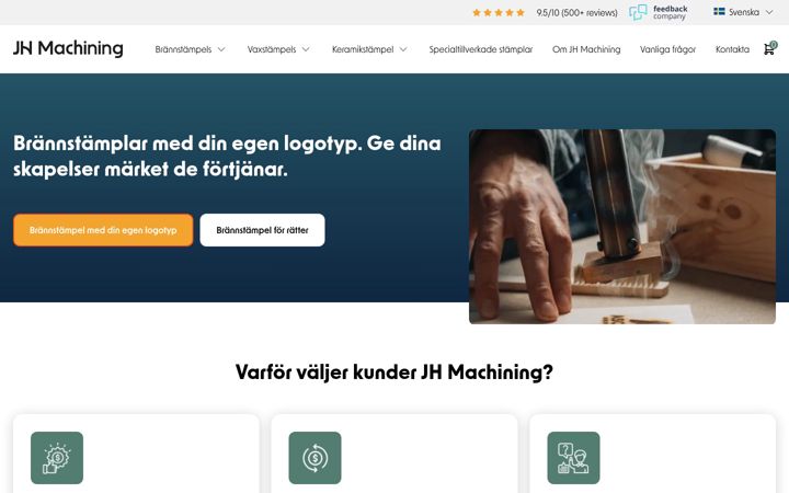 Screenshot of jh-brannstampel.se