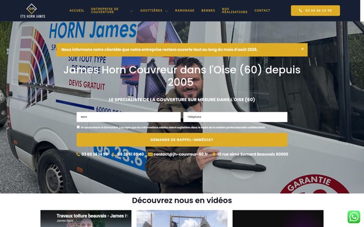 Screenshot of jh-couvreur-60.fr