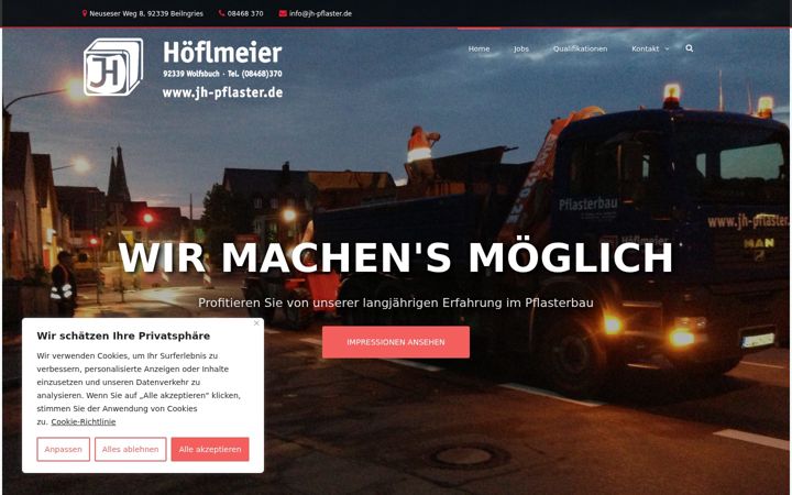 Screenshot of jh-pflaster.de