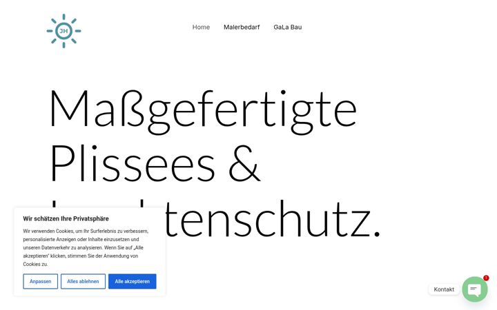 Screenshot of jh-sonnenschutz.de