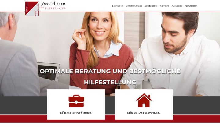 Screenshot of jh-steuerberater.de