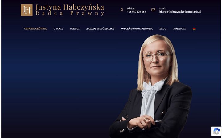 Screenshot of jhabczynska-kancelaria.pl