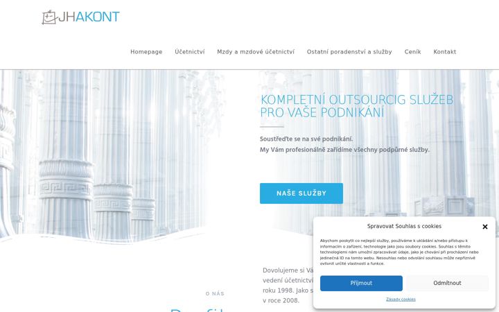 Screenshot of jhakont.cz