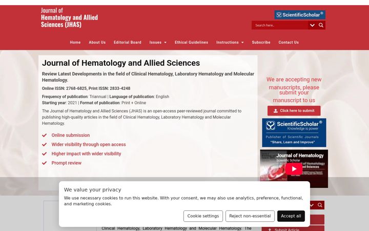 Screenshot of jhas-bsh.com