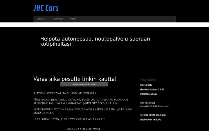 Screenshot of jhccars.com