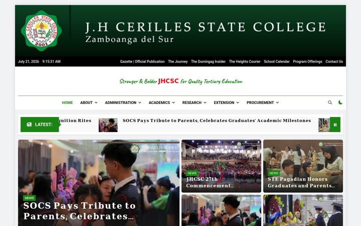 Screenshot του jhcsc.edu.ph