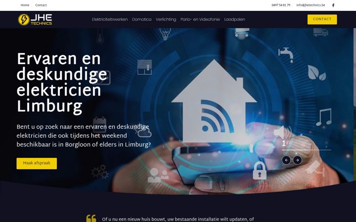Screenshot of jhetechnics.be