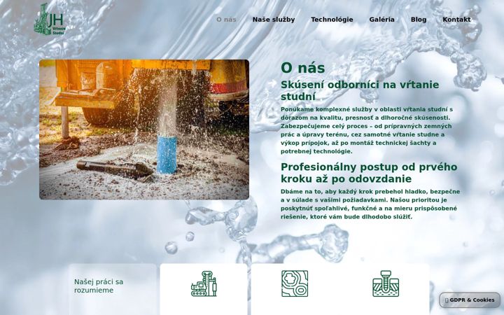 Screenshot of jhstudne.sk