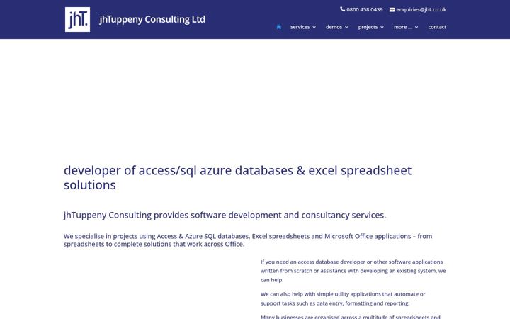 Screenshot of jht.co.uk