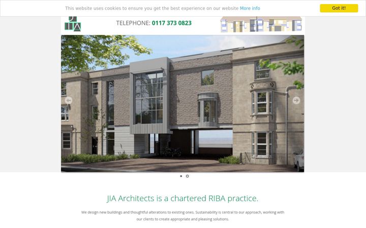 Screenshot of jiaarch.co.uk