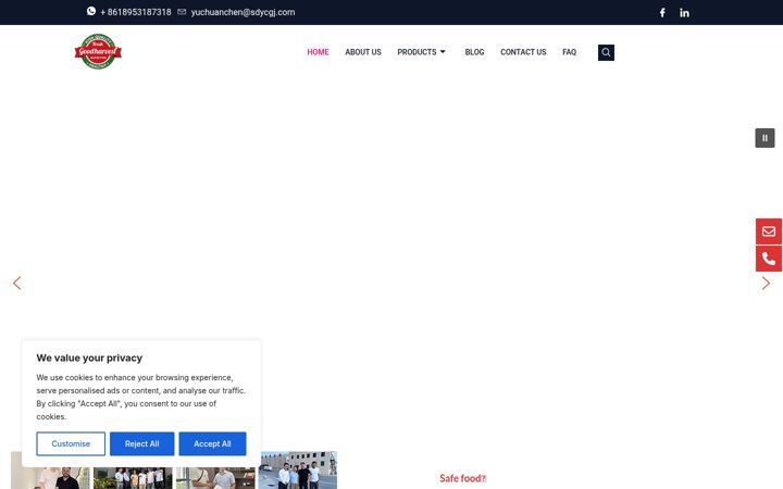 Screenshot of jiafengchicken.com