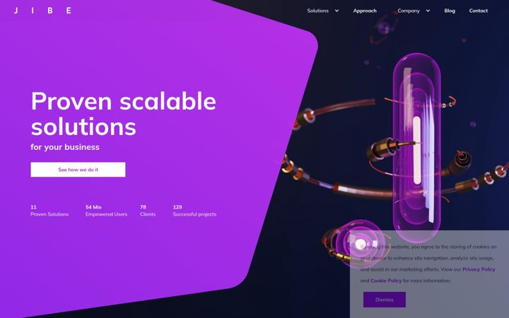 Screenshot of jibecompany.com