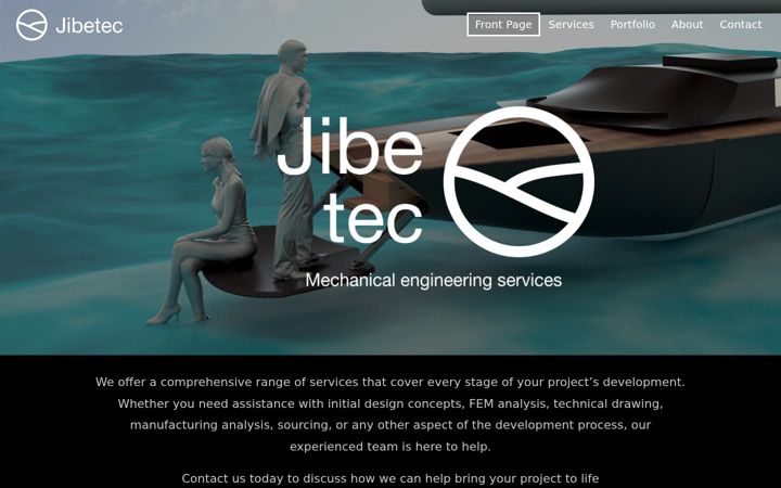 Screenshot of jibetec.com