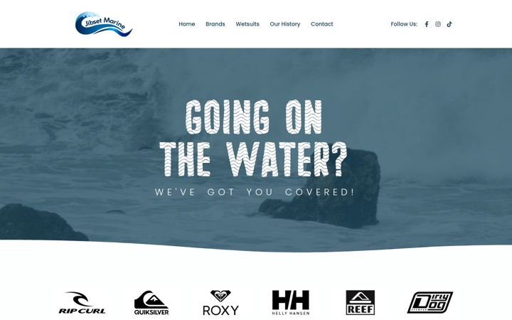 Screenshot of jibsetmarine.co.uk