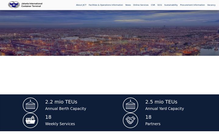 Screenshot of jict.co.id