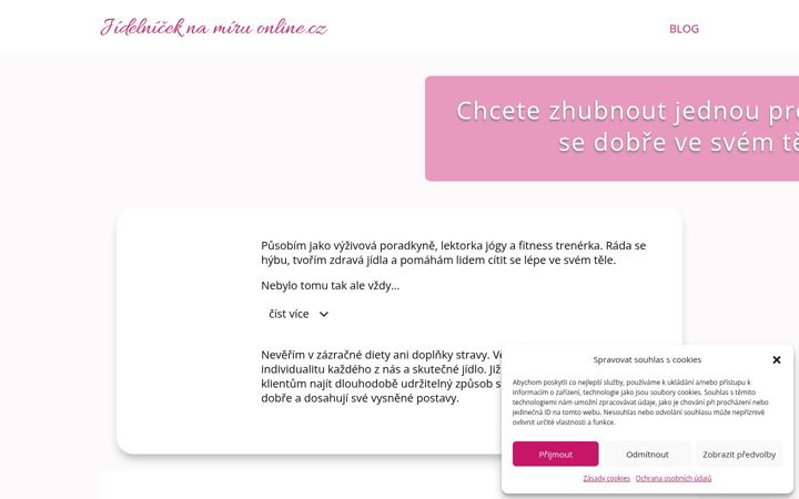 Screenshot of jidelniceknamiruonline.cz