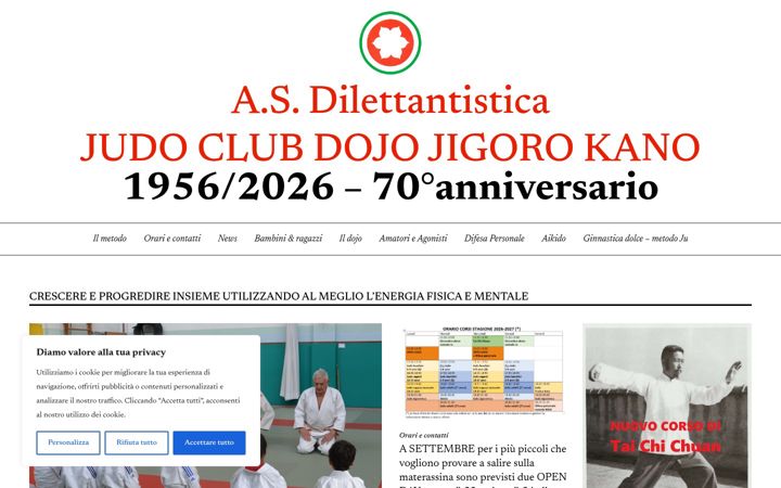 Screenshot of jigorokanomilano.it