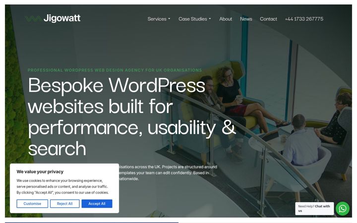 Screenshot of jigowatt.co.uk