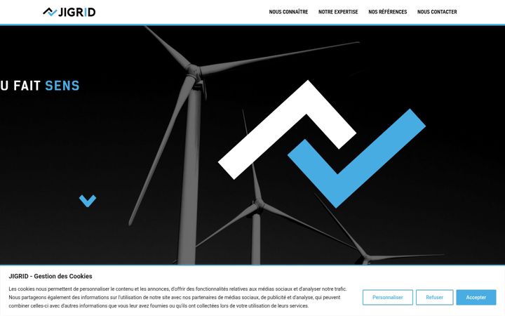 Screenshot of jigrid.com