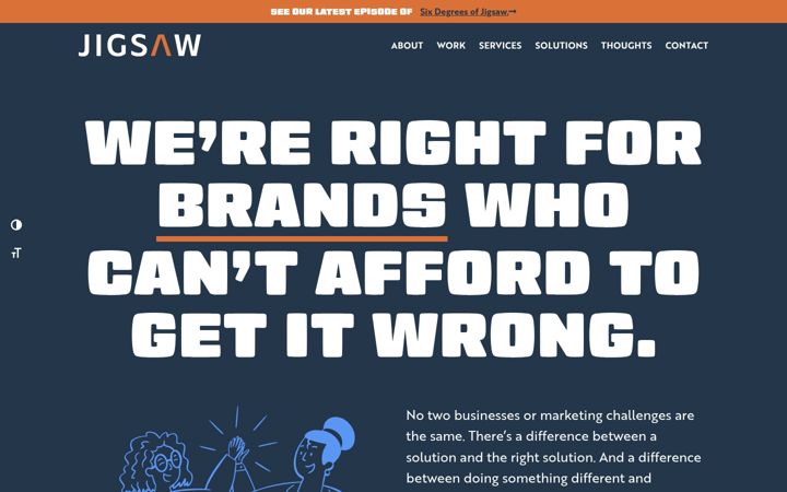Screenshot of jigsawllc.com