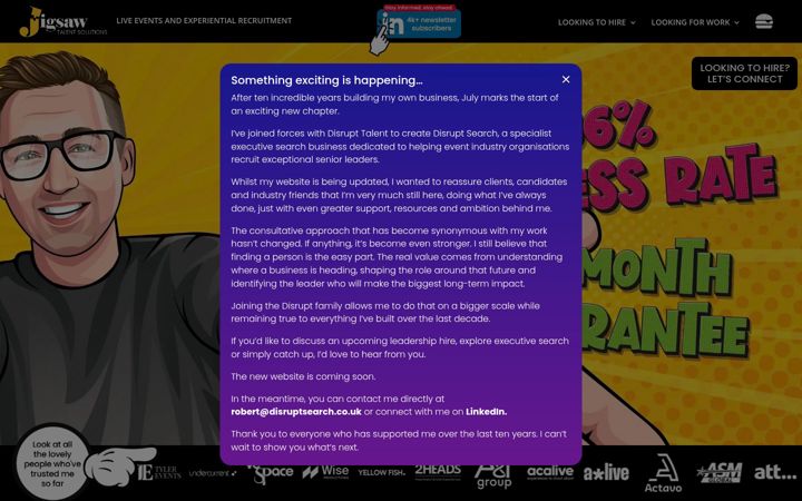 Screenshot of jigsawtalentsolutions.co.uk