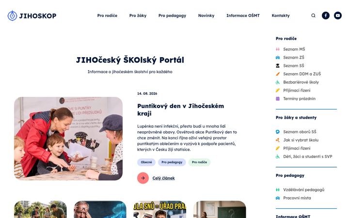 Screenshot of jihoskop.cz