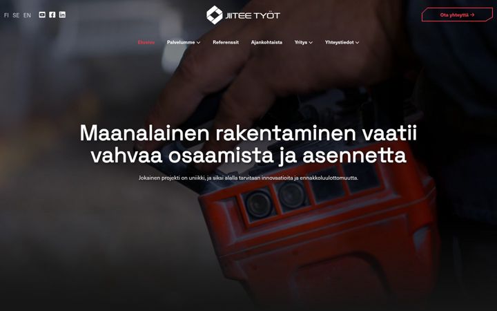 Screenshot von jiiteetyot.fi