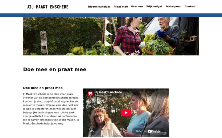 Screenshot of jijmaaktenschede.nl